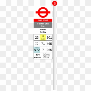 File - Bus Stop - London - Svg - Paradas De Bus En Londres, HD Png Download
