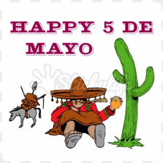 Cinco De Mayo Static Cling - Cartoon, HD Png Download