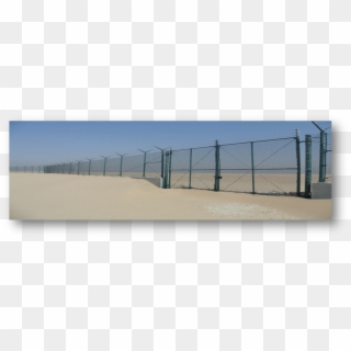 Chain Link Boundary Fence With Gate - Chain Link Fence Gates Drawings, HD Png Download