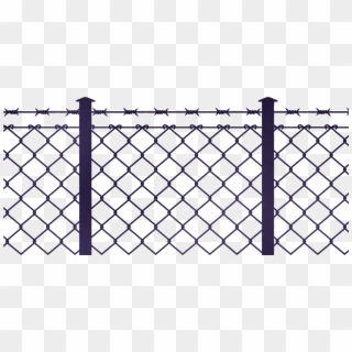 Picture Black And White Imprisoned Raising My Baby - Clipart Chain Link Fence Barbed Wire Png, Transparent Png