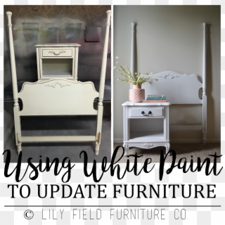Using White Paint For An Instant Update - Bed Frame, HD Png Download