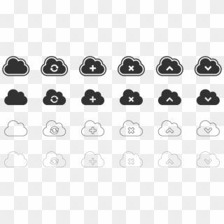 Clouds Vector Icons - Cloud Icon Ai Free, HD Png Download