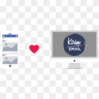 Email The “soulmate” Of Facebook Ads - Heart, HD Png Download