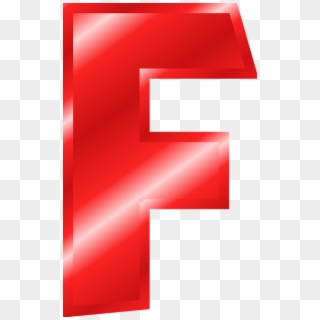 Letter F Png - Red Alphabet Letter F, Transparent Png