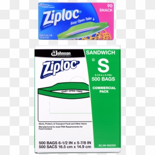 Sc Johnson Professional™ Ziploc® Brand Sandwich Bags - Paper Product, HD Png Download