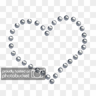 Hearts Corazones Con Perlas Y Strass Png Free - Rhinestone Heart Clipart, Transparent Png