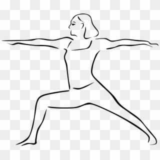 Yoga Clip Asana - Drawing Of Yoga Poses, HD Png Download