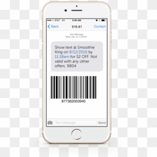 Text Barcode Image - Mobile Phone, HD Png Download