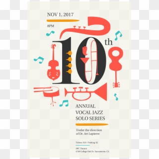 10th Annual Vocal Jazz Solo Series - Graphic Design, HD Png Download
