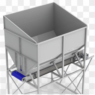 An Infeed Hopper Is Placed In Front Of A Processing - Shelf, HD Png Download