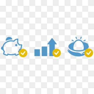 Piggy Bank Icon With Check Mark, Results Chart Icon - Traffic Sign, HD Png Download