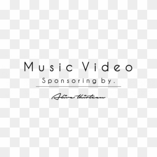 Music Video Sponsoring Clear - Calligraphy, HD Png Download