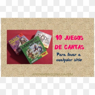 10 Juegos De Cartas Para Niños, Edición Bolsillo - Cross-stitch, HD Png Download