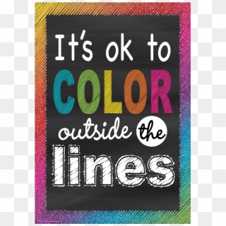 Tcr7400 It's Ok To Color Outside The Lines Positive - Mothers Day Card Designs, HD Png Download