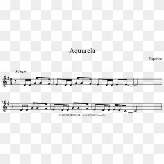 Aquarela Sheet Music Composed By Toquinho 1 Of 1 Pages - Sheet Music, HD Png Download