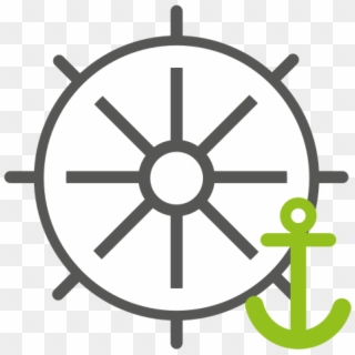 Nautica, Timón Y Ancla - Word Wheel For School, HD Png Download