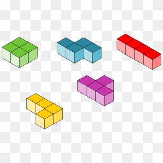 Tetris Blocks Building Cubes Png Image - Video Game, Transparent Png