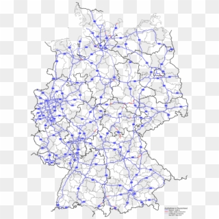 658px Alemania Carreteras - Autobahnnetz Deutschland, HD Png Download