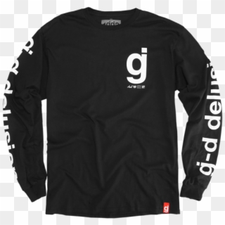 Delusion Black Long Sleeve - Long-sleeved T-shirt, HD Png Download