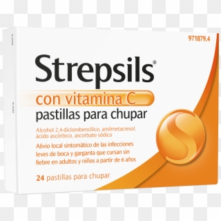 Strepsils Con Vitamina C Pastillas Para Chupar - Graphics, HD Png Download