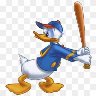 Donald Duck Playing Baseball, HD Png Download