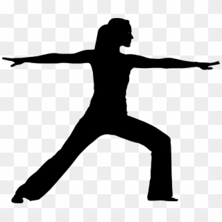 Silhouette Pilates Fitness Dancing Exercise Ballet - Pilates Silhouette Png, Transparent Png