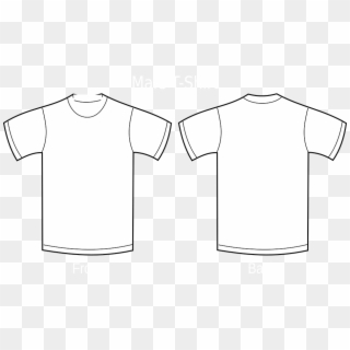 Camisa Em Branco Png - Zip Polo Shirt Template, Transparent Png