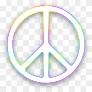 Peace Sign Vector White , Png Download - Peace Sign Red And White, Transparent Png