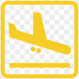 Arrivals Airport Landing Airplanr Runway Symbol - Departures Clipart, HD Png Download