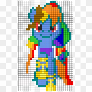 Mlp Gala Front Rainbow Dash - Carmine, HD Png Download