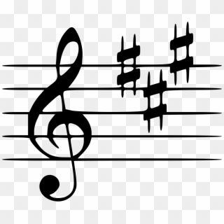 F Note On Treble Clef, HD Png Download
