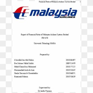 Doc - Malaysia Airlines, HD Png Download