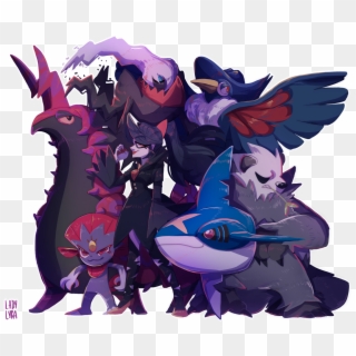 A Copious Amount Of My Favorite Pokemon Are Edgy Dark - Cartoon, HD Png Download