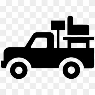 Moving Truck Clipart Black And White - Moving Truck Icon Transparent, HD Png Download