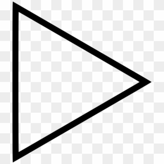 Png File Svg - White Arrow Triangle Png, Transparent Png