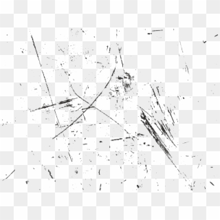 #old #effect #scratches #4trueartists #blackandwhite - Transparent Scratch Texture Png, Png Download