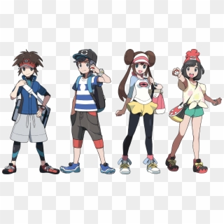 Choose The Girls - Pokemon Black And White 2 Player Characters, HD Png Download
