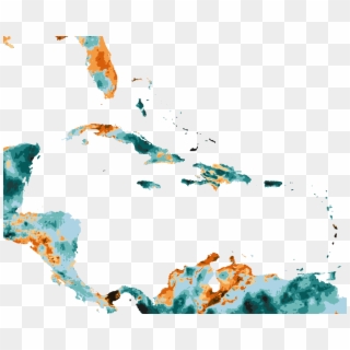 Csf Caribbean Drought Atlas - Puerto Rico South America Map, HD Png Download