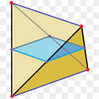 Regular Tetrahedron Square Cross Section - Regular Tetrahedron Cross Section, HD Png Download