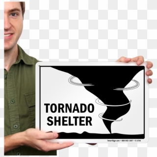 Tornado Shelter Fire & Emergency Sign - Tornado Shelter Sign, HD Png Download