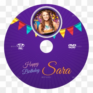 Birthday Cd Label Template - Circle, HD Png Download