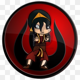 How To Draw Fire Nation Chibi Toph - Avatar Fire Nation Symbol, HD Png Download