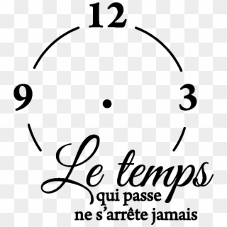 Sticker Horloge Le Temps Qui Passe Ne S Arrete Jamais - Le Temps Qui Passe Png, Transparent Png