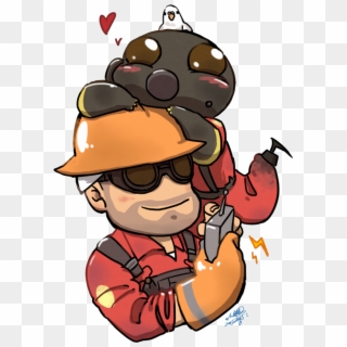 Engie And Pyro , Png Download - Engie And Pyro, Transparent Png