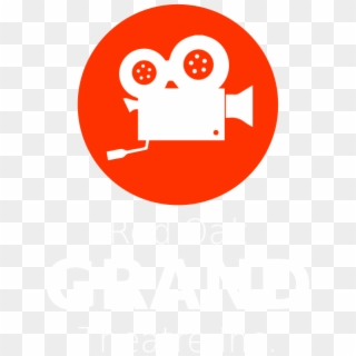 Red Oak Grand Theatre Logo - White Film Camera Silhouette, HD Png Download