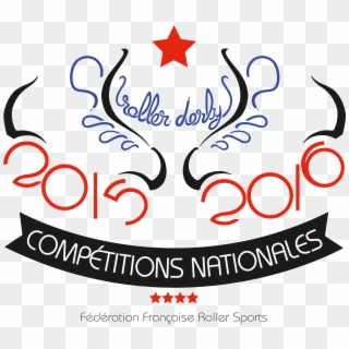 Logo Championnat De France 2015-2016 De Roller Derby - Graphic Design, HD Png Download