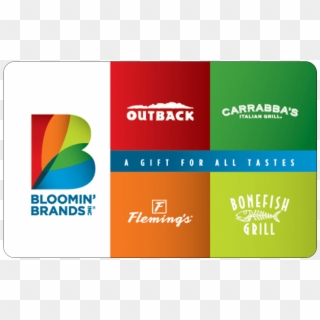 Bloomin' Brands Gift Cards - Outback Steakhouse Gift Card, HD Png Download