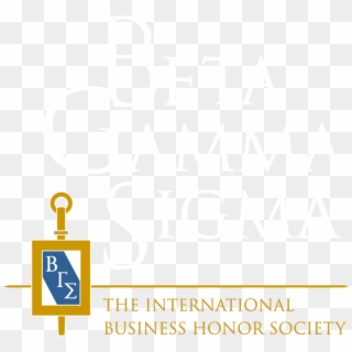 Stacked Clear Logo White - Beta Gamma Sigma Honor Society, HD Png Download
