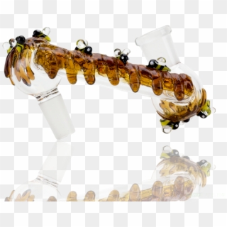 Empire Glassworks Worked Beehive Dropdown 14mm Male - Crocodile, HD Png Download