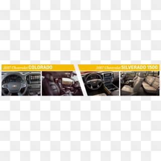 Compare 2017 Chevy Colorado Interior Vs Chevrolet Silverado - Chevrolet, HD Png Download